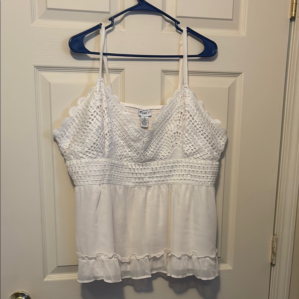 Women's White Lace Top